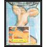 280c - Fujeira MNH ** Mi bloc N°117 A Amedeo Modiglianii sans la couleur or (error color missing proof