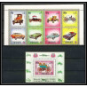 281b - Yemen kingdom MNH ** Mi N°1180/1183 A + BLOC 226 A Voiture (Cars car automobiles voitures) silver 