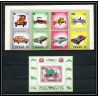 282a - Yemen kingdom MNH ** Mi N°1180/1183 + BLOC 226 B silver Voiture Cars car automobiles voitures non dentelé imperf