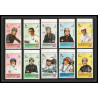 291a - Yemen kingdom MNH ** Mi N°633/642 A Voiture (Cars car automobiles voitures) motorcycle car racers