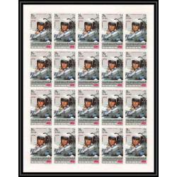 292 Yemen kingdom MNH ** N°633/642 B non dentelé imperf Voiture Cars automobiles motocycle car racers feuilles sheets