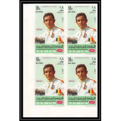 292c - Yemen kingdom MNH ** Mi N°633/642 B non dentelé imperf Voiture Cars automobiles voitures motocycle car racers 