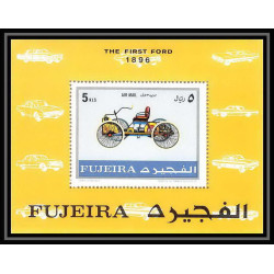 295 - Fujeira MNH ** Mi bloc N°40 A Voiture (Cars car automobiles voitures) first ford 1896 