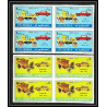 296g - Fujeira MNH ** Mi série N°612/617 B bloc 4 Non dentelé imperf Voiture (Cars car automobiles voitures) 