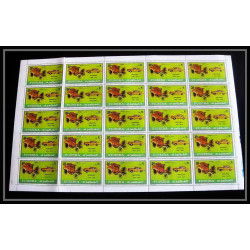 296h - Fujeira MNH ** Mi N°612/617 A Voiture (Cars car automobiles voitures) cadillac mercedes opel feuilles sheets