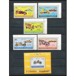 297a - Fujeira MNH ** Mi N°612/617 A + bloc 140 A bloc voiture (Cars car automobiles voitures) 