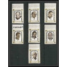 298d - Fujeira MNH ** Mi N°A 374/380 B Non dentelé imperf De gaulle Kennedy pope pape adenauer king overprint 