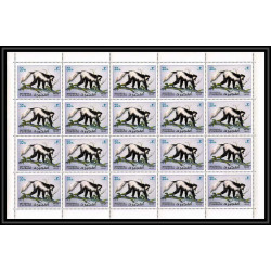 299d - Fujeira MNH ** Mi N°1532/1536 A singe (monkeys monkey apes singes) feuilles sheets