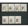 299h - Fujeira MNH ** Mi N°A 374/380 A overprint De gaulle Kennedy churchill pape pope adenauer hammarskjöld