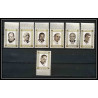 300b - Fujeira MNH ** Mi N°374/380 A De gaulle Kennedy churchill pape pope adenauer hammarskjöld