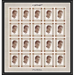 300d4 - Fujeira MNH ** Mi N°380 B Non dentelé imperf Kennedy feuille sheet