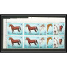 303A - Fujeira MNH ** Mi N°1538/1542 A cheval (chevaux horse horses) bloc 4