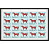303b - Fujeira MNH ** Mi N°1538/1542 A cheval (chevaux horse horses) coin de feuille feuilles sheets