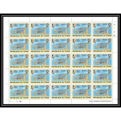 316 Tchad yvert ** MNH N°218 avion (plane planes avions) wilbur et orville wright feuilles sheets