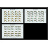 327b bhutan (bouthan) YVERT ** MNH N°120/122 avion (plane planes avions) CHURCHILL feuilles sheets