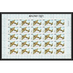 327b bhutan (bouthan) YVERT ** MNH N°120/122 avion (plane planes avions) CHURCHILL feuilles sheets