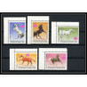 330a - Yemen kingdom MNH ** Mi N°429/433 A cheval (chevaux arabes horse arab horses) COIN DE FEUILLE