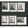 333b - Ajman MNH ** Mi N°289/294 A Year of human righrs Kennedy martin luther king Abraham Lincoln coin de feuille