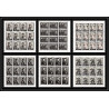 333d - Ajman MNH ** Mi N°289/294 A Year of human righrs Kennedy martin luther king Abraham Lincoln feuilles sheets