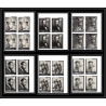 334a - Ajman MNH ** Mi N°289/294 B Year of human righrs Kennedy bloc 4 luther king Abraham Lincoln non dentelé imperf