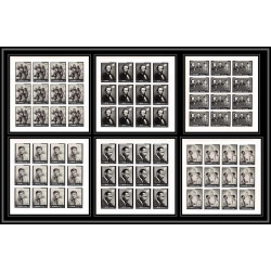 334c Ajman MNH ** Mi N°289/294 B Year of human righrs Kennedy luther king Lincoln non dentelé imperf feuilles sheets