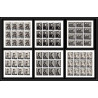334c Ajman MNH ** Mi N°289/294 B Year of human righrs Kennedy luther king Lincoln non dentelé imperf feuilles sheets