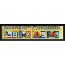 347 - sharjah MNH ** Mi N°221/224 A winston churchill London ( parliament st paul's cathedral big ben tower bridge)