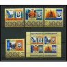 347b - sharjah MNH ** Mi N°221/224 A + bloc 16 A winston churchill London (st paul's cathedral big ben tower bridge)