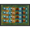 347g - sharjah MNH ** Mi N°221/224 B winston churchill feuilles sheets tirage OR BRILLANT gold non dentelé imperf