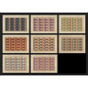 348a - Ajman MNH ** Mi N°117/124 B winston churchill overprint Non dentelé imperf feuilles sheets COTE 400 E