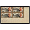 348b - Ajman MNH ** Mi N°117 /124 B winston churchill Non dentelé imperf bloc 4 cote 80 euros
