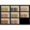 349e - Ajman MNH ** Mi N°85/92 B bloc 4 winston churchill Non dentelé imperf Cote 60 euros coin de feuille
