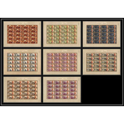 349f - Ajman MNH ** Mi N°85/92 B winston churchill Non dentelé imperf Cote 375 euros feuilles sheets