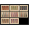 349f - Ajman MNH ** Mi N°85/92 B winston churchill Non dentelé imperf Cote 375 euros feuilles sheets