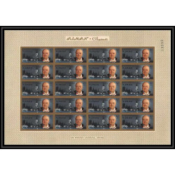 349f - Ajman MNH ** Mi N°85/92 B winston churchill Non dentelé imperf Cote 375 euros feuilles sheets