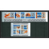 352f - Sharjah khor fakkan MNH ** Mi N° 46 / 49 B + BLOC 2 B winston churchill non dentelé (Imperf)