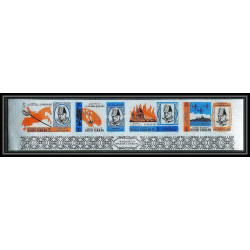 352g - Sharjah khor fakkan MNH ** Mi N° 46 / 49 B + bloc 2 B churchill non dentelé (Imperf) 