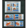 352g - Sharjah khor fakkan MNH ** Mi N° 46 / 49 B + bloc 2 B churchill non dentelé (Imperf) 