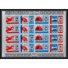 352j - Sharjah khor fakkan MNH ** Mi N° 46 / 49 B tirage 1 + tirage silver churchill non dentelé imperf feuilles sheets