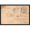 7003/ carte de Prisonnier de Guerre (War) 1914/1918 Kriegsgefangenen giessen pour Rouvenac Aude 1918 