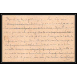 7005/ carte de Prisonnier de Guerre (War) 1914/1918 Kriegsgefangenen mannheim pour Rouvenac Aude 1917 