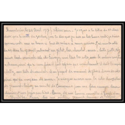 7015/ carte de Prisonnier de Guerre (War) 1914/1918 Kriegsgefangenen mannheim pour Rouvenac Aude 1917 