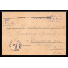 7033/ carte de Prisonnier de Guerre (War) 1914/1918 Kriegsgefangenen giessen pour Rouvenac Aude 1917 