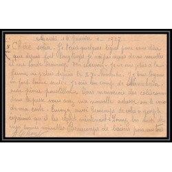 7036/ carte de Prisonnier de Guerre (War) 1914/1918 Kriegsgefangenen mannheim pour Rouvenac Aude 1917 