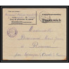 7047/ carte de Prisonnier de Guerre (War) 1914/1918 Kriegsgefangenen mannheim pour Rouvenac Aude 1917 + courrier 