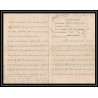7049/ carte de Prisonnier de Guerre (War) 1914/1918 Kriegsgefangenen giessen pour Rouvenac Aude 1917 + courrier
