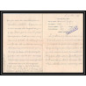 7052/ carte de Prisonnier de Guerre (War) 1914/1918 Kriegsgefangenen giessen pour Rouvenac Aude 1917 + courrier