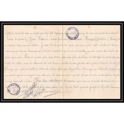 7054/ carte de Prisonnier de Guerre (War) 1914/1918 Kriegsgefangenen mannheim pour Rouvenac Aude 1917 + courrier