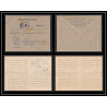 7056/ carte de Prisonnier de Guerre (War) 1914/1918 Kriegsgefangenen giessen pour Rouvenac Aude 1917 + courrier 