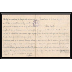 7058/ carte de Prisonnier de Guerre (War) 1914/1918 Kriegsgefangenen mannheim pour Rouvenac Aude 1917 + courrier 